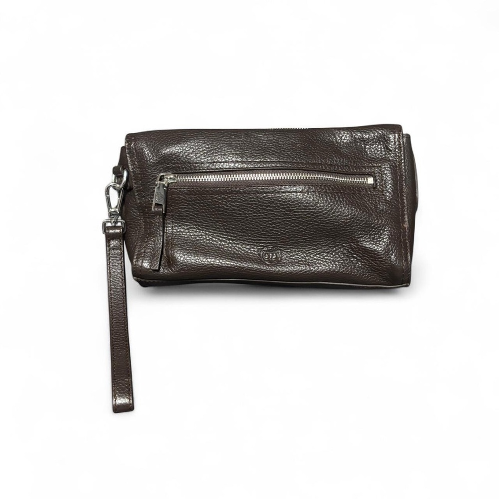 Massimo Dutti Dark Brown Leather Bag